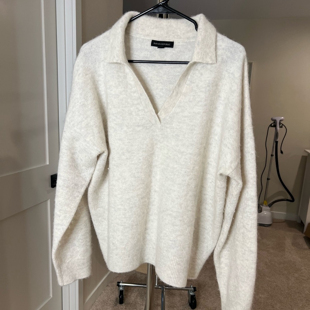 Sold at local FB. Banana Republic angora sweater, XL